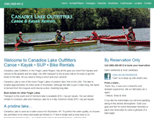 Tablet Screenshot of canadicelakeoutfitters.com
